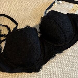 Aerie Black Lace Underwire Bra